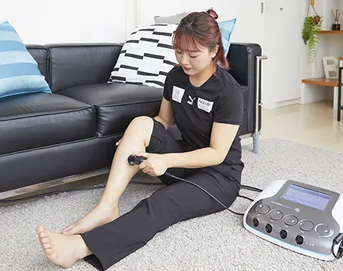 Figure skater Wakaba Higuchi has been using electric therapy device