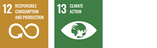 Initiatives targeting achievement of the SDGs 12.PRESPONSIBLE CONSUMPTION AND PRODUCTION 13.CLIMATE ACTION