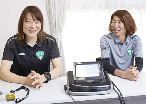 Midori Honda and Reiko Nishii answered various questions