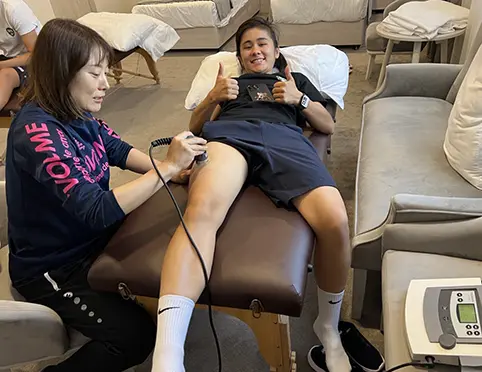 Reiko Nishii had been using physio-therapy device